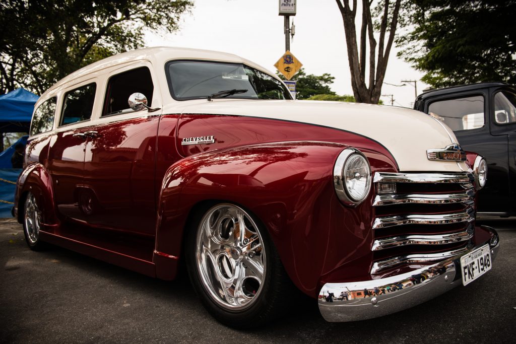 "Chevrolet Suburban 1948 (Xuxete) Pickup Hot Rod" — 13º Show de Autos Antiguos en Santana de Parnaíba, Brasil, 2014